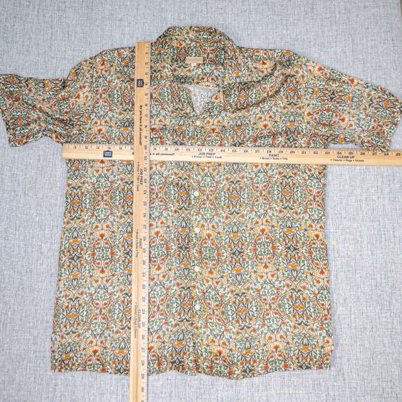 Perte d'ego Men's Medium La Palais Half Sleeve Shirt Mother of pearl buttons - Picture 6 of 6